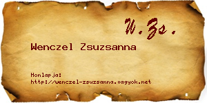 Wenczel Zsuzsanna névjegykártya